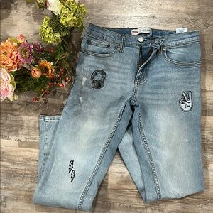 Levi's Embroidered Patches Jeans 16 reg